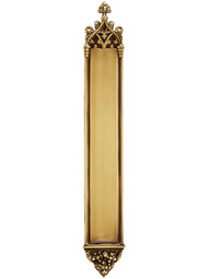 23 3/4" Colburg Push Plate In Solid Brass